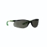 Safety glasses SCCS02SGAF-GRN CCS lime green temples, grey lens, integrated Attachment for 3M ear plugs with cord